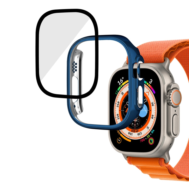 Cassa dell'orologio integrale in vetro temperato per PC lucido, For Apple Watch Ultra 3 / 2 / 1 49mm