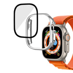 Cassa dell'orologio integrale in vetro temperato per PC lucido, For Apple Watch Ultra 3 / 2 / 1 49mm