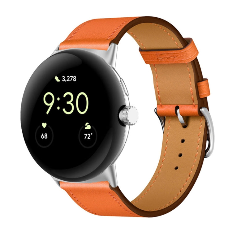 Cinturino in vera pelle, For Google Pixel Watch 4 / 3 / 2 / 1 41mm