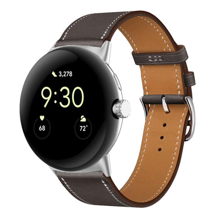 Cinturino in vera pelle, For Google Pixel Watch 4 / 3 / 2 / 1 41mm