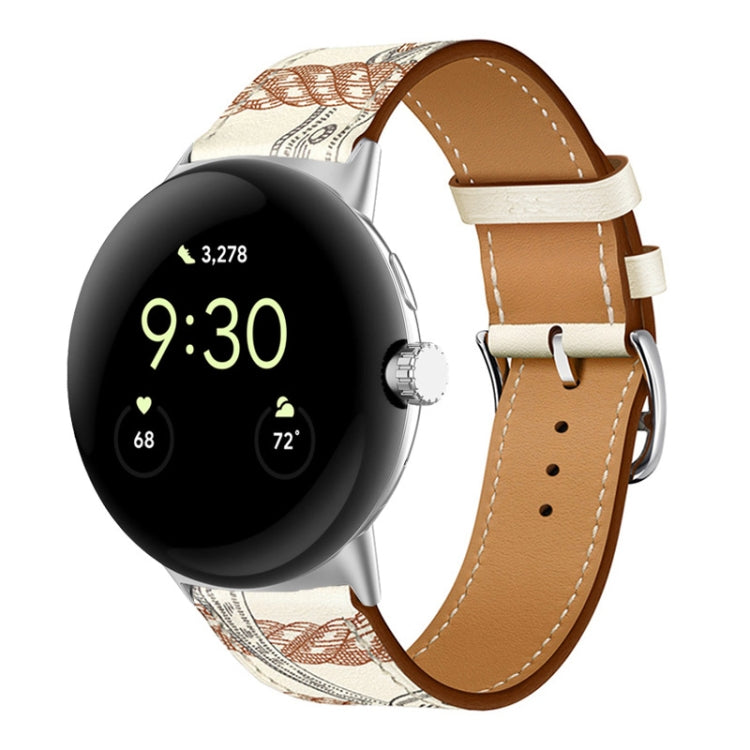 Cinturino in vera pelle, For Google Pixel Watch 4 / 3 / 2 / 1 41mm