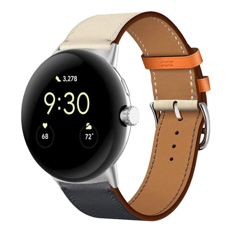 Cinturino in vera pelle, For Google Pixel Watch 4 / 3 / 2 / 1 41mm