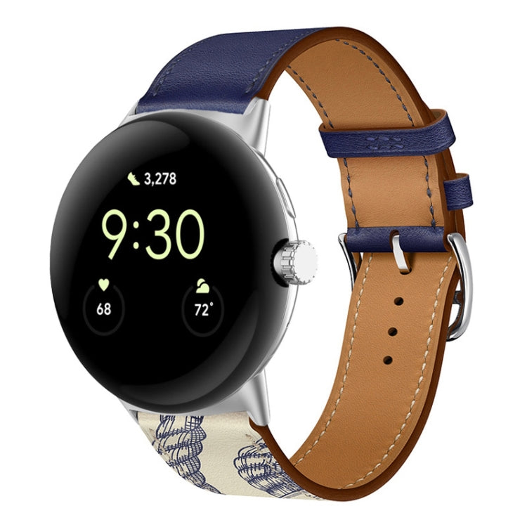Cinturino in vera pelle, For Google Pixel Watch 4 / 3 / 2 / 1 41mm