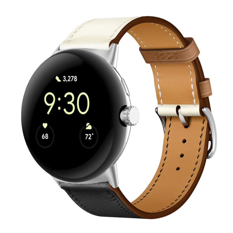 Cinturino in vera pelle, For Google Pixel Watch 4 / 3 / 2 / 1 41mm