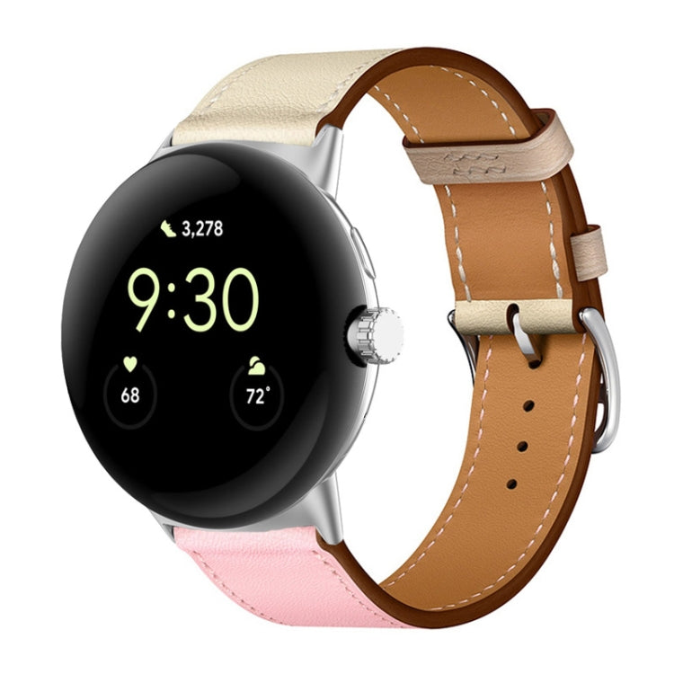 Cinturino in vera pelle, For Google Pixel Watch 4 / 3 / 2 / 1 41mm