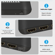 Switcher HDMI NK-H31 8K 3 in 1 uscita per Xbox PS4 PS5 Roku UHD TV Monitor Proiettore, NK-H31