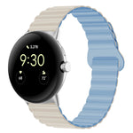 Cinturino magnetico in silicone con fibbia inversa, For Google Pixel Watch 4 / 3 / 2 / 1 41mm