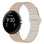 Cinturino magnetico in silicone con fibbia inversa, For Google Pixel Watch 4 / 3 / 2 / 1 41mm