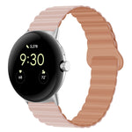 Cinturino magnetico in silicone con fibbia inversa, For Google Pixel Watch 4 / 3 / 2 / 1 41mm