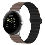 Cinturino magnetico in silicone con fibbia inversa, For Google Pixel Watch 4 / 3 / 2 / 1 41mm