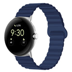 Cinturino magnetico in silicone con fibbia inversa, For Google Pixel Watch 4 / 3 / 2 / 1 41mm