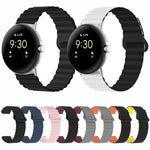 Cinturino magnetico in silicone con fibbia inversa, For Google Pixel Watch 4 / 3 / 2 / 1 41mm