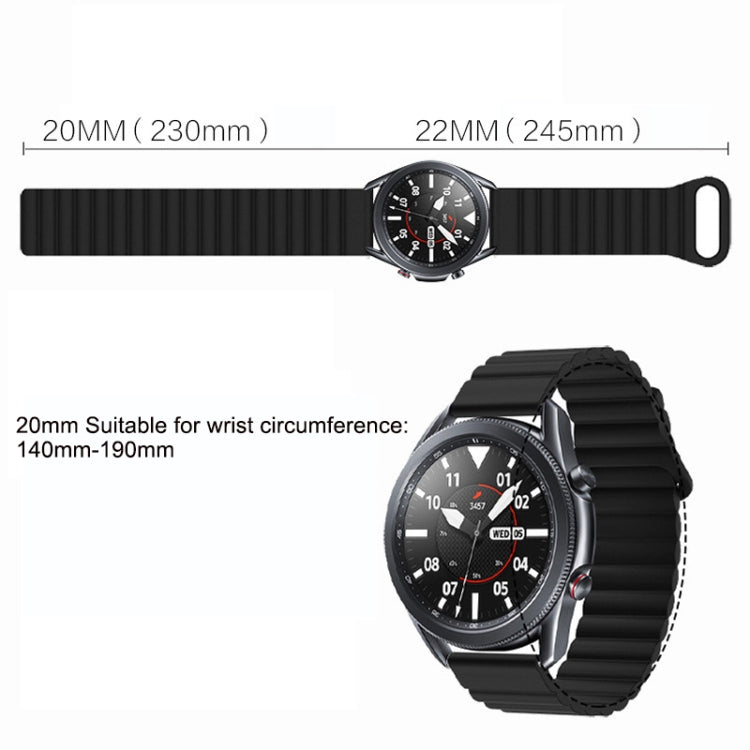Cinturino magnetico in silicone con fibbia inversa, For Google Pixel Watch 4 / 3 / 2 / 1 41mm