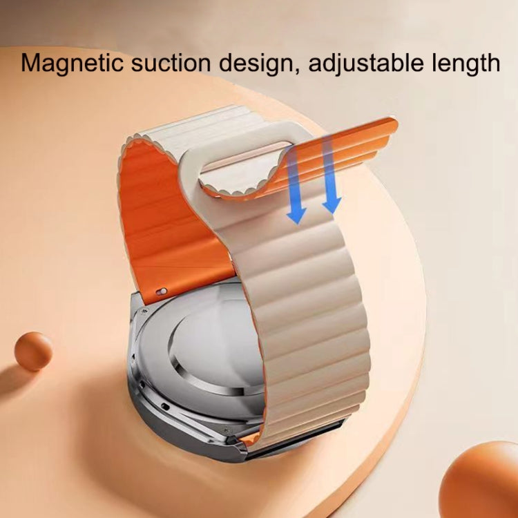 Cinturino magnetico in silicone con fibbia inversa, For Google Pixel Watch 4 / 3 / 2 / 1 41mm