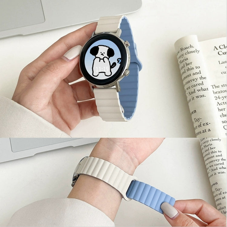 Cinturino magnetico in silicone con fibbia inversa, For Google Pixel Watch 4 / 3 / 2 / 1 41mm