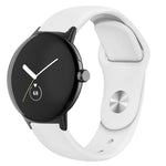 Cinturino in silicone con fibbia inversa tinta unita, For Google Pixel Watch 4 / 3 / 2 / 1 41mm