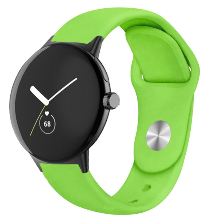 Cinturino in silicone con fibbia inversa tinta unita, For Google Pixel Watch 4 / 3 / 2 / 1 41mm