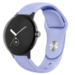 Cinturino in silicone con fibbia inversa tinta unita, For Google Pixel Watch 4 / 3 / 2 / 1 41mm