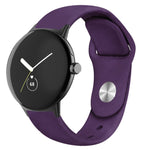 Cinturino in silicone con fibbia inversa tinta unita, For Google Pixel Watch 4 / 3 / 2 / 1 41mm