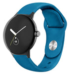 Cinturino in silicone con fibbia inversa tinta unita, For Google Pixel Watch 4 / 3 / 2 / 1 41mm