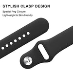 Cinturino in silicone con fibbia inversa tinta unita, For Google Pixel Watch 4 / 3 / 2 / 1 41mm