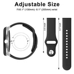 Cinturino in silicone con fibbia inversa tinta unita, For Google Pixel Watch 4 / 3 / 2 / 1 41mm