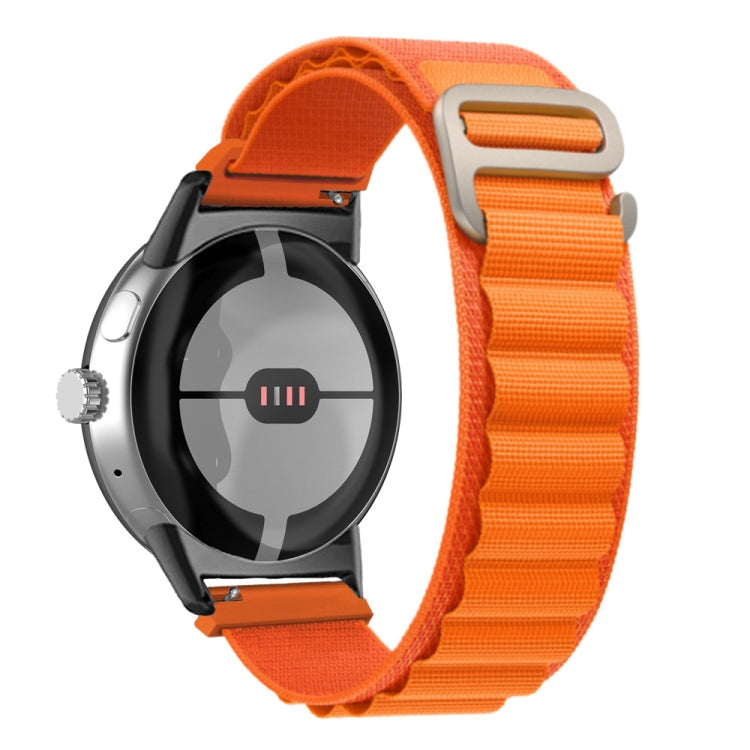 Cinturino in nylon con connettore nero, For Google Pixel Watch 4 / 3 / 2 / 1 41mm