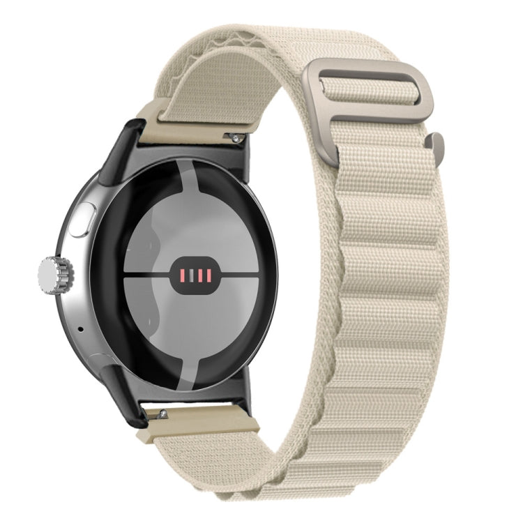 Cinturino in nylon con connettore nero, For Google Pixel Watch 4 / 3 / 2 / 1 41mm
