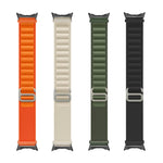 Cinturino in nylon con connettore nero, For Google Pixel Watch 4 / 3 / 2 / 1 41mm