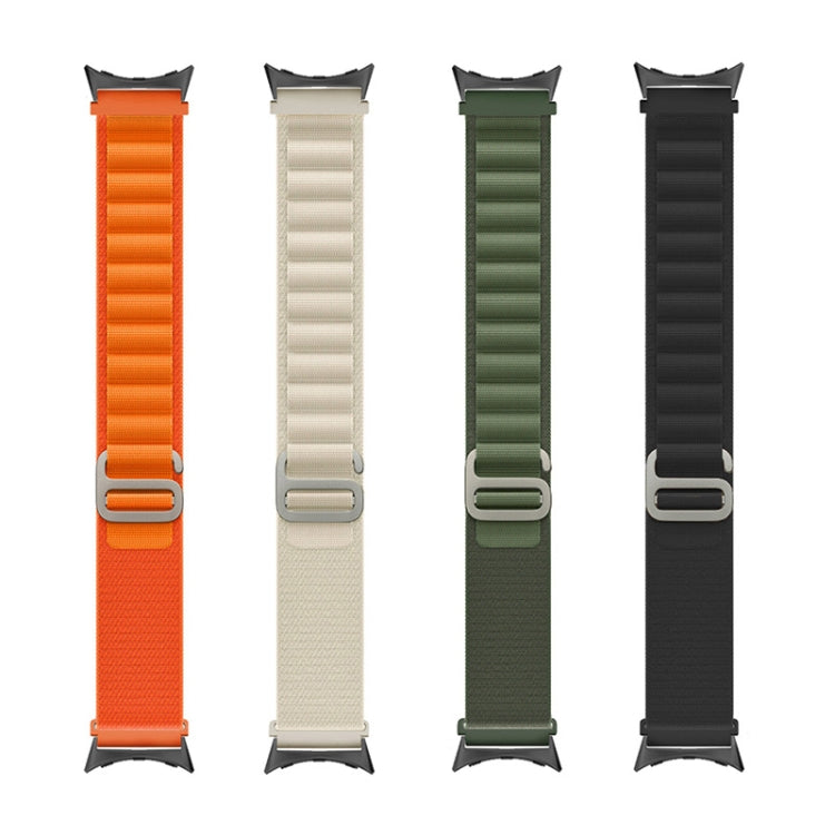 Cinturino in nylon con connettore nero, For Google Pixel Watch 4 / 3 / 2 / 1 41mm