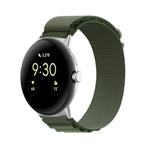Cinturino in nylon con connettore in argento, For Google Pixel Watch 4 / 3 / 2 / 1 41mm
