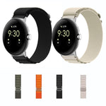 Cinturino in nylon con connettore in argento, For Google Pixel Watch 4 / 3 / 2 / 1 41mm