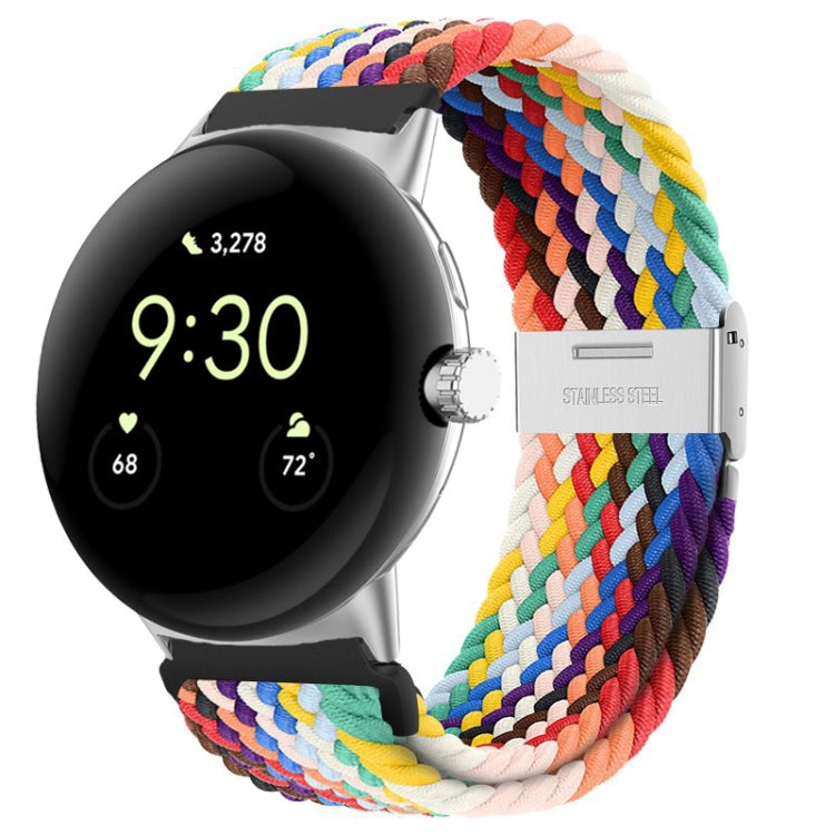 Cinturino in nylon con fibbia in metallo, For Google Pixel Watch 4 / 3 / 2 / 1 41mm