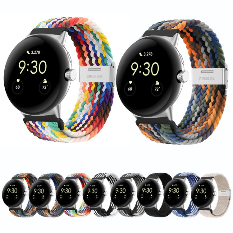 Cinturino in nylon con fibbia in metallo, For Google Pixel Watch 4 / 3 / 2 / 1 41mm