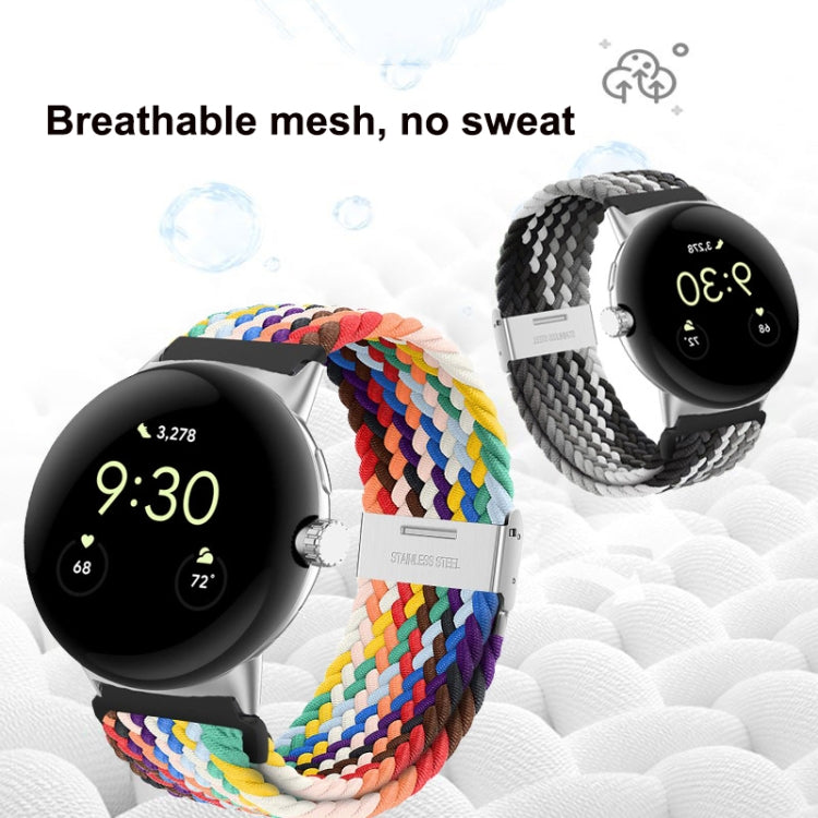 Cinturino in nylon con fibbia in metallo, For Google Pixel Watch 4 / 3 / 2 / 1 41mm