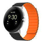 Cinturino magnetico in silicone a due sezioni, For Google Pixel Watch 4 / 3 / 2 / 1 41mm