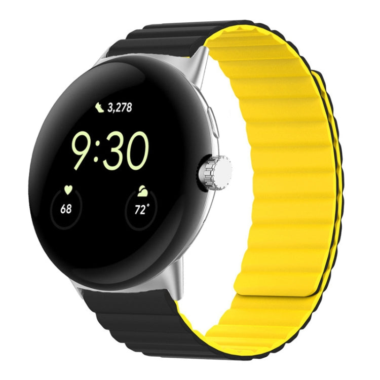 Cinturino magnetico in silicone a due sezioni, For Google Pixel Watch 4 / 3 / 2 / 1 41mm