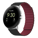 Cinturino magnetico in silicone a due sezioni, For Google Pixel Watch 4 / 3 / 2 / 1 41mm