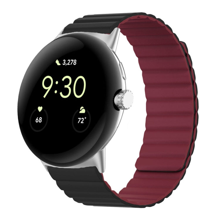 Cinturino magnetico in silicone a due sezioni, For Google Pixel Watch 4 / 3 / 2 / 1 41mm