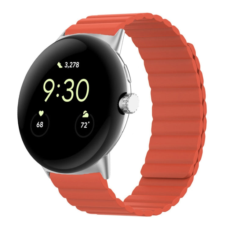 Cinturino magnetico in silicone a due sezioni, For Google Pixel Watch 4 / 3 / 2 / 1 41mm