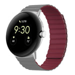 Cinturino magnetico in silicone a due sezioni, For Google Pixel Watch 4 / 3 / 2 / 1 41mm