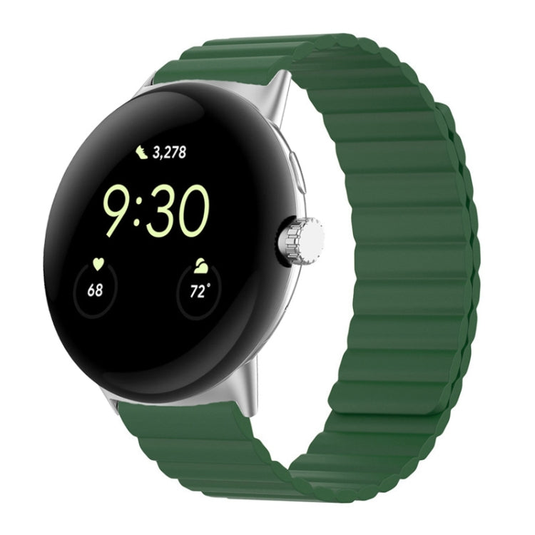 Cinturino magnetico in silicone a due sezioni, For Google Pixel Watch 4 / 3 / 2 / 1 41mm