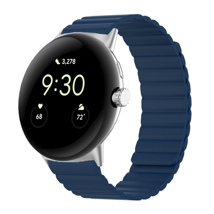 Cinturino magnetico in silicone a due sezioni, For Google Pixel Watch 4 / 3 / 2 / 1 41mm