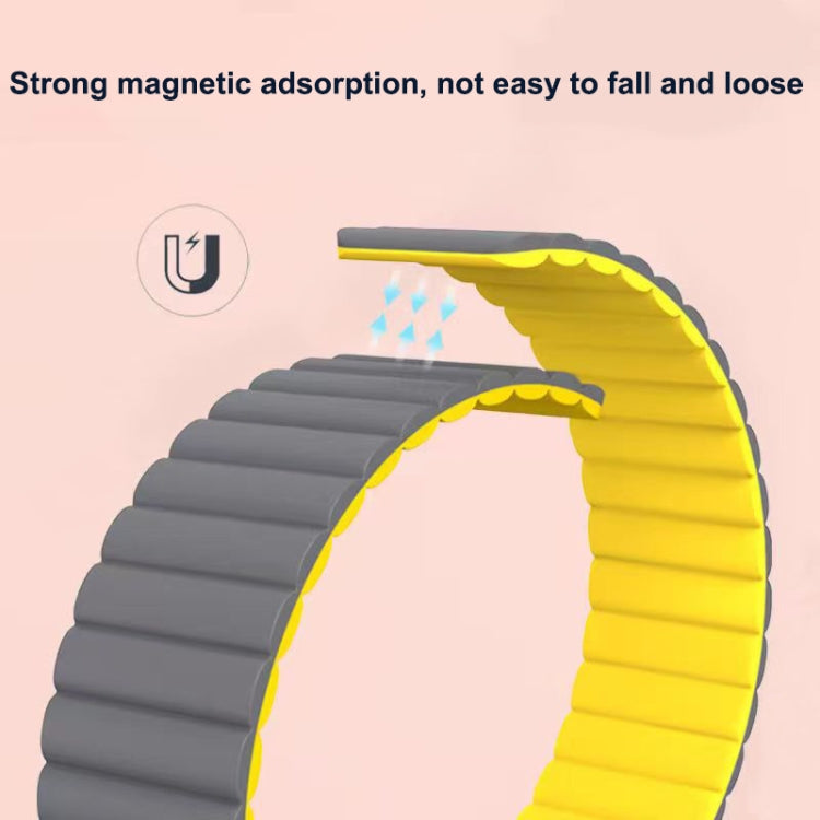 Cinturino magnetico in silicone a due sezioni, For Google Pixel Watch 4 / 3 / 2 / 1 41mm