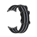 Cinturino per orologio in nylon con fibbia nera a tre anelli, For Google Pixel Watch 4 / 3 / 2 / 1 41mm