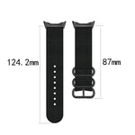Cinturino per orologio in nylon con fibbia nera a tre anelli, For Google Pixel Watch 4 / 3 / 2 / 1 41mm