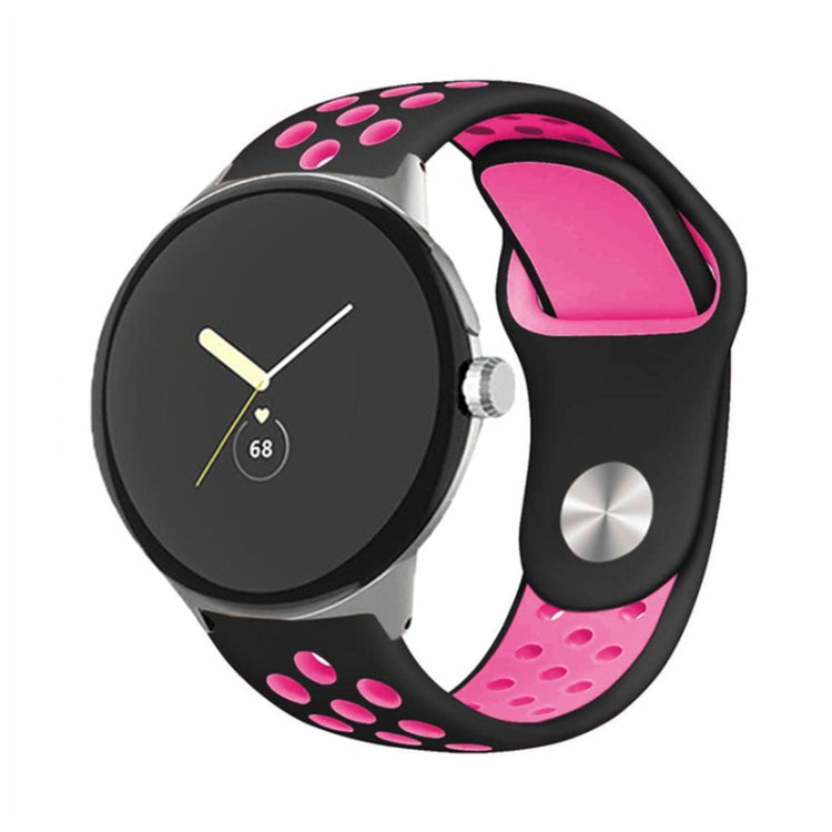 Cinturino in silicone con fibbia rovesciata bicolore, For Google Pixel Watch 4 / 3 / 2 / 1 41mm