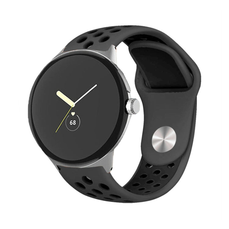 Cinturino in silicone con fibbia rovesciata bicolore, For Google Pixel Watch 4 / 3 / 2 / 1 41mm