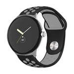 Cinturino in silicone con fibbia rovesciata bicolore, For Google Pixel Watch 4 / 3 / 2 / 1 41mm