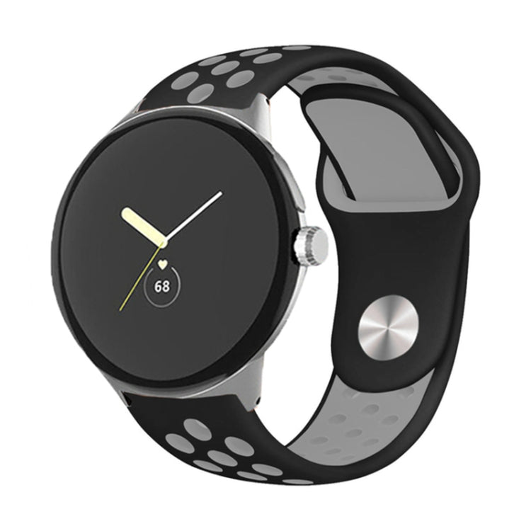 Cinturino in silicone con fibbia rovesciata bicolore, For Google Pixel Watch 4 / 3 / 2 / 1 41mm
